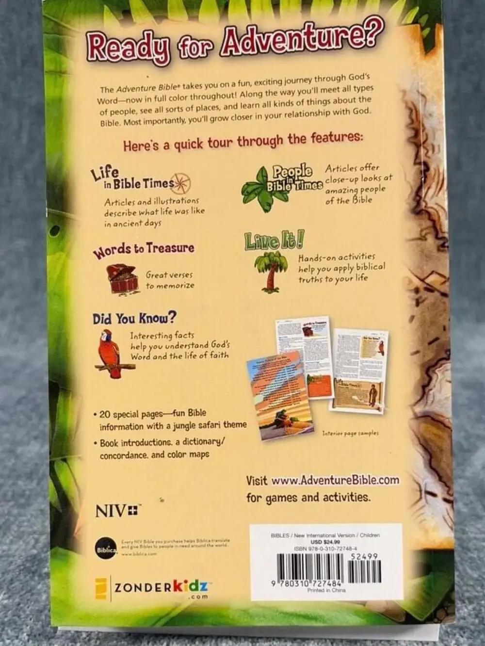 NIV Adventure Bible, Full Color: New International Version (Softcover)